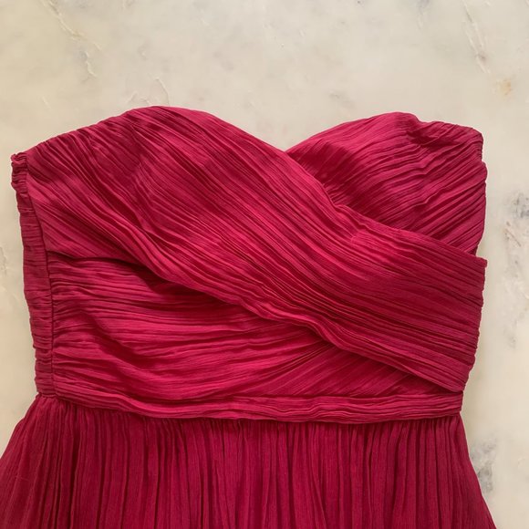 J.Crew Wild Beet Arabelle Dress in Silk Chiffon - Picture 2 of 2